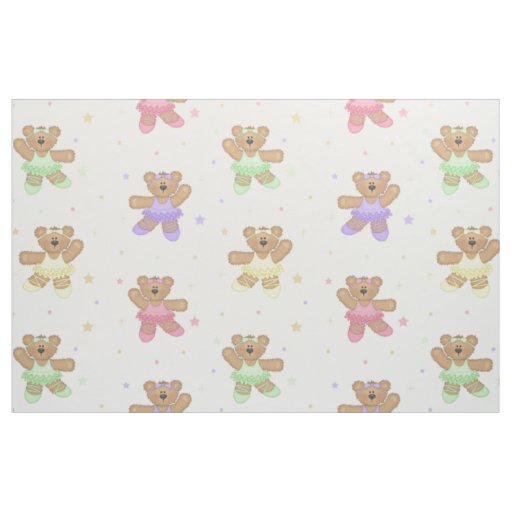 Ballerina Ballet Teddy Bears Fabric