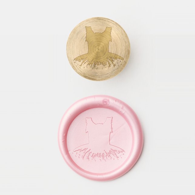 Ballerina Ballet Tutu Costume Dance Teacher Wax Seal Stamp (Stamped)