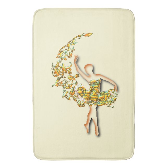 Ballerina Bath Mat (Front Vertical)