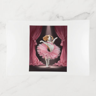 Ballerina Beagle � Funny Dog Dance Trinket Tray