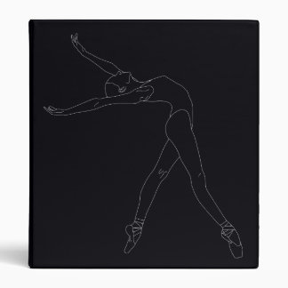 Ballerina Binder, 1" Paper Capacity 3 Ring Binder