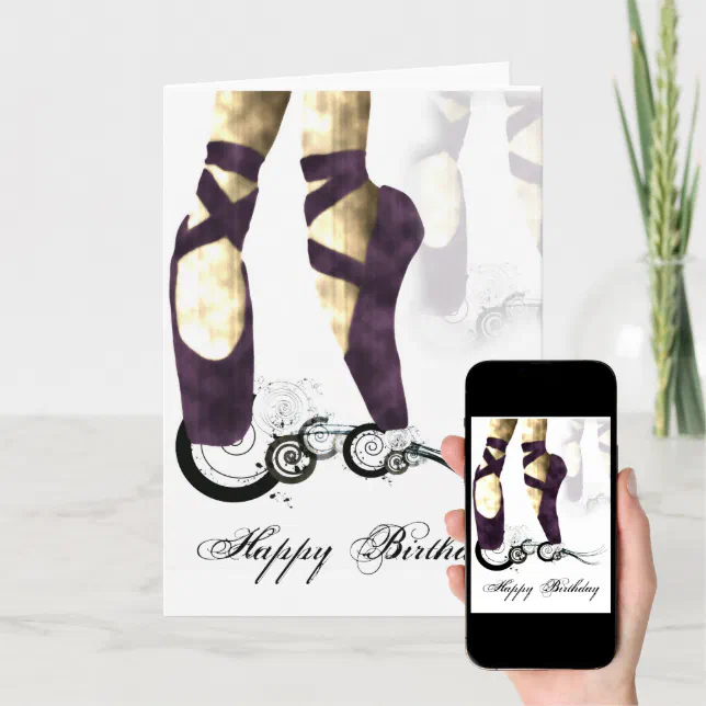 Ballerina Birthday Card | Zazzle