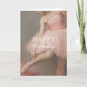 Ballerina Birthday Card