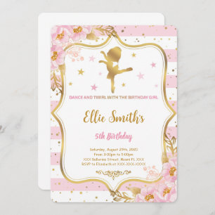 Ballerina Birthday Invitation