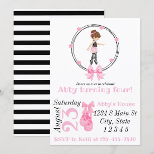 Ballerina Birthday Invitation