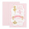Ballerina Birthday Invitation in Pink and Gold