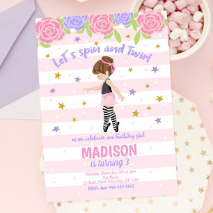 Ballerina Birthday Invitation / Tutu Invitation