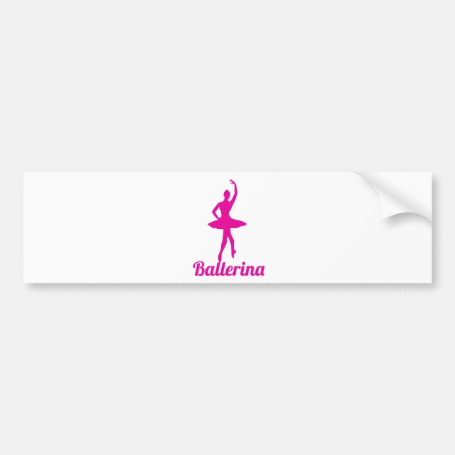 Ballerina Bumper Sticker (Front)