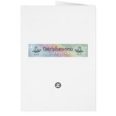 Ballerina Bunny Fantasy Art Blank Card (Back)