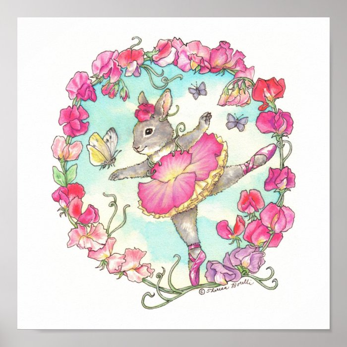 Ballerina Bunny Print Sweet Pea