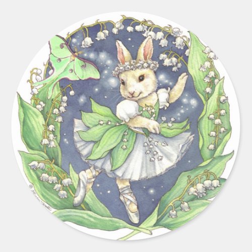 Ballerina Bunny Stickers Lily of the Valley