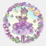 Ballerina Bunny Stickers Violet at Zazzle