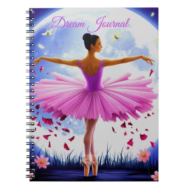 Ballerina by Moonlight Dream Journal (Front)