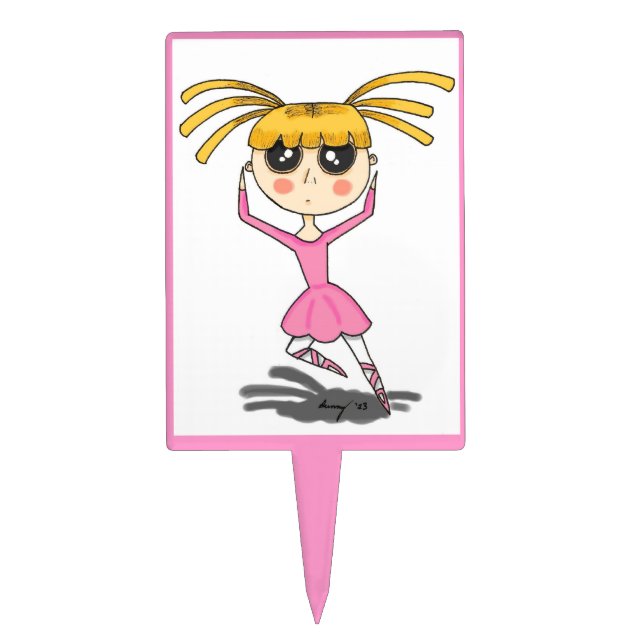 Ballerina Cake Topper (Front)