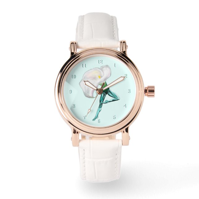 Ballerina Calla Lily Ballet Dancer Watch Gift (Front)