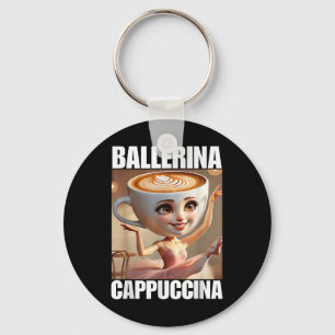 Ballerina Cappuccina - Italian Brainrot Meme Keychain