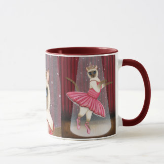 Ballerina Cat Chocolate Point Siamese Dancer Mug