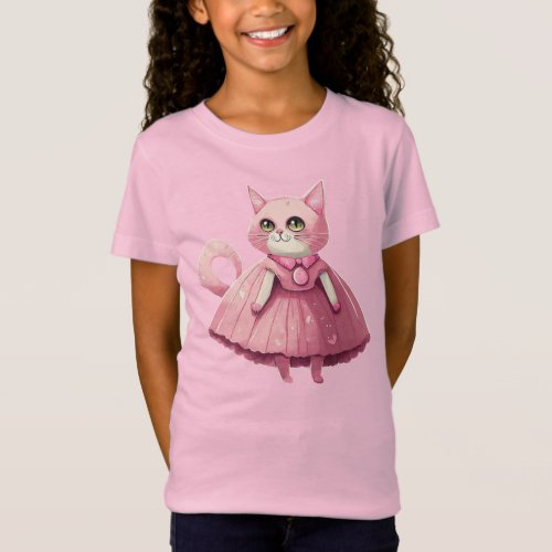 Ballerina Cat  T_Shirt