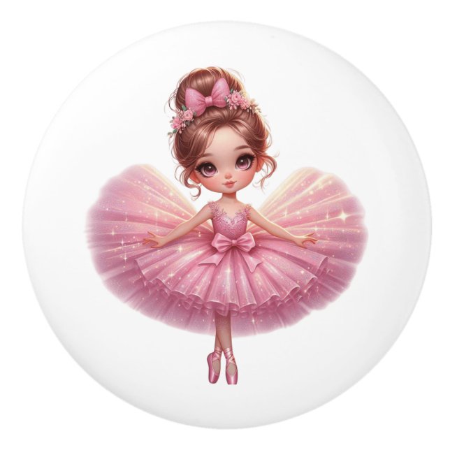 Ballerina Ceramic Knob (Front)