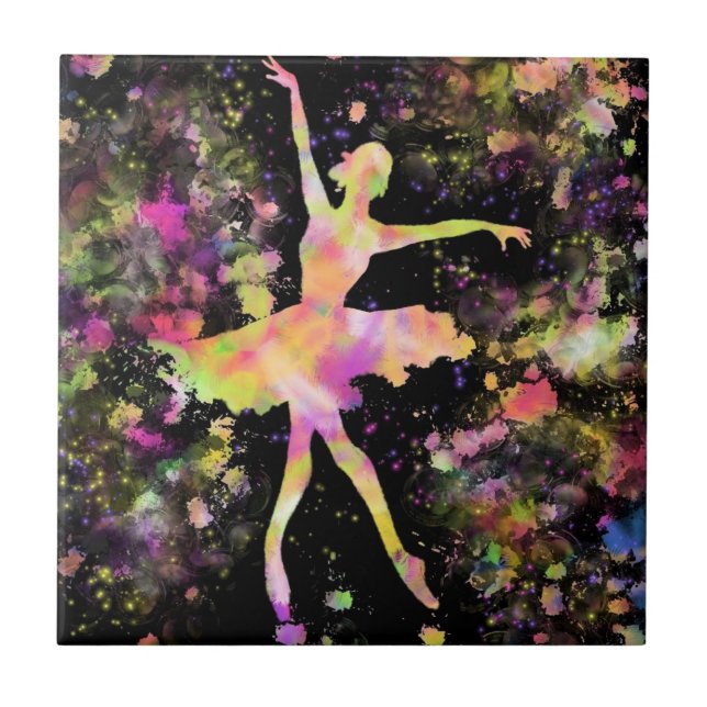 Ballerina Ceramic Tile Ballet Dancer Woman (Front)