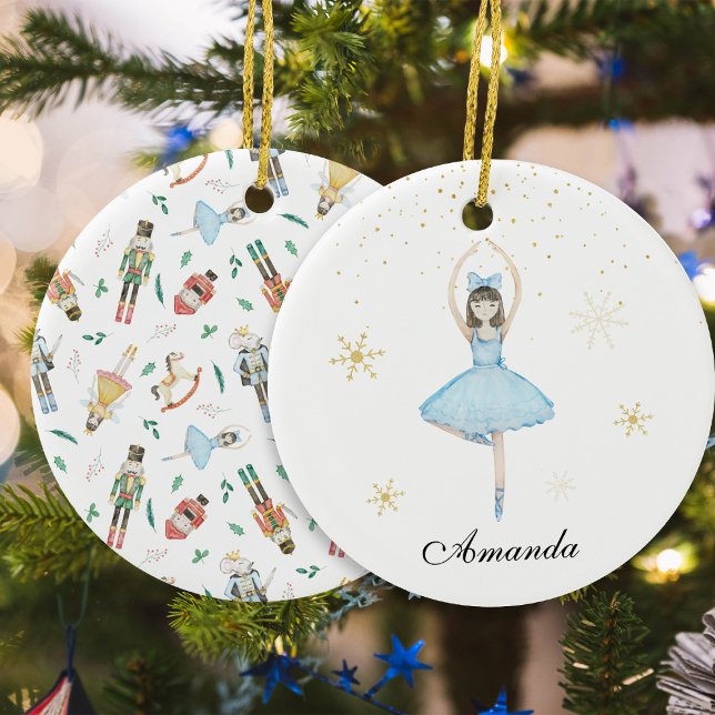 Ballerina Christmas Ceramic Ornament (Creator Uploaded)