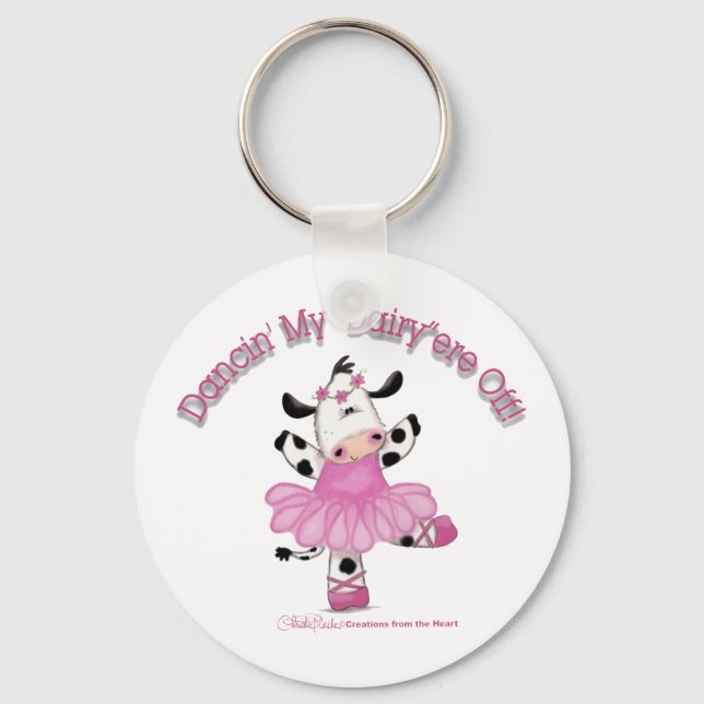 Ballerina Cow Keychain (Front)