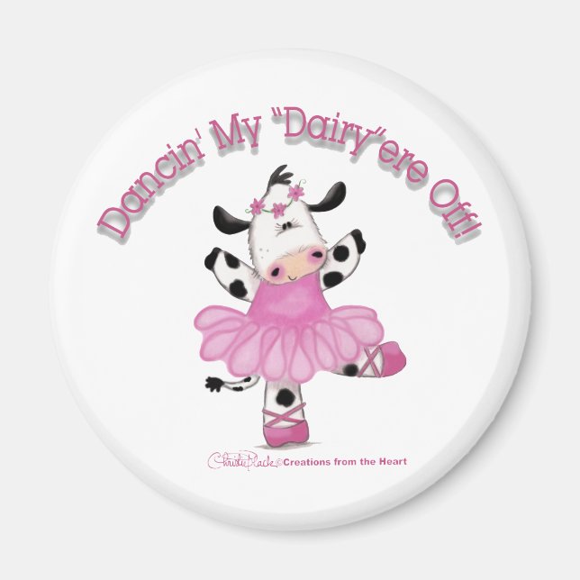 Ballerina Cow Magnet (Front)