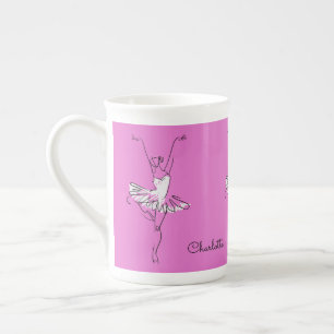 Ballerina custom name coffee mug
