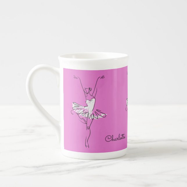 Ballerina custom name coffee mug (Left)