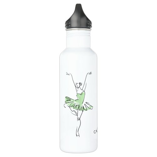 Ballerina custom name water bottles
