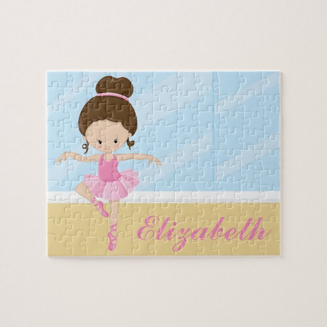 Ballerina Custom Personalized Name Puzzle (Horizontal)