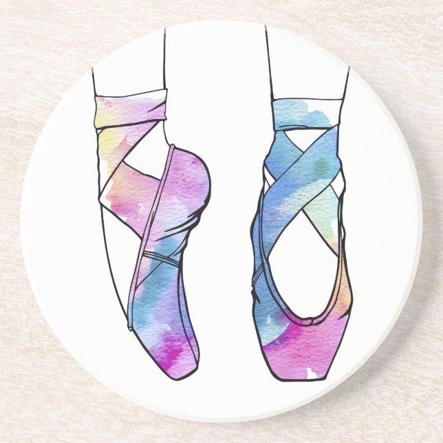 Ballerina Cute Ballet Drink Coaster (Front)