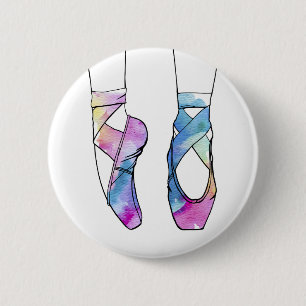 Ballerina Cute Ballet Pinback Button