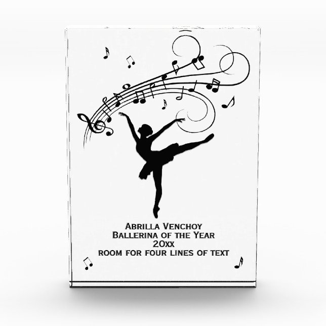 Ballerina Dance Award (Front)