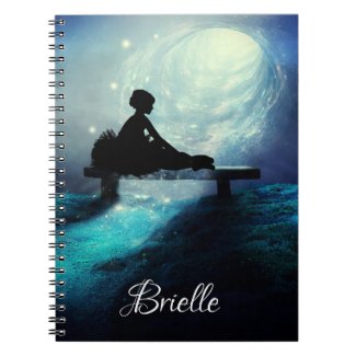 Ballerina Dance Dream Silhouette Fantasy Notebook