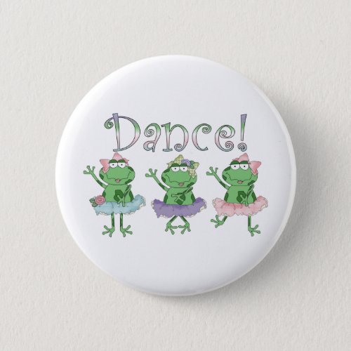 Ballerina Dance Frogs Pinback Button