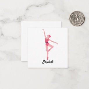 Ballerina Dance Note Card – Personalized Ballet