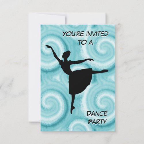 Ballerina Dance Party Invitation
