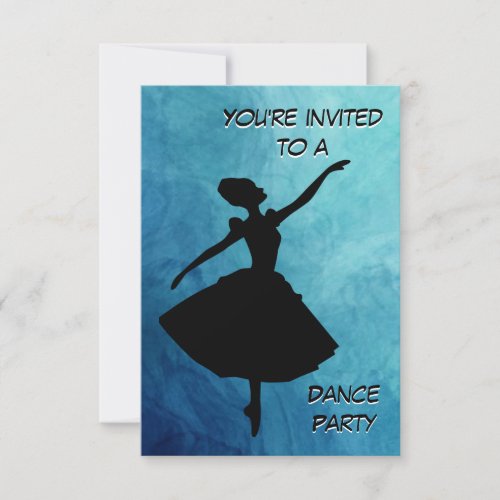 Ballerina Dance Party Invitation