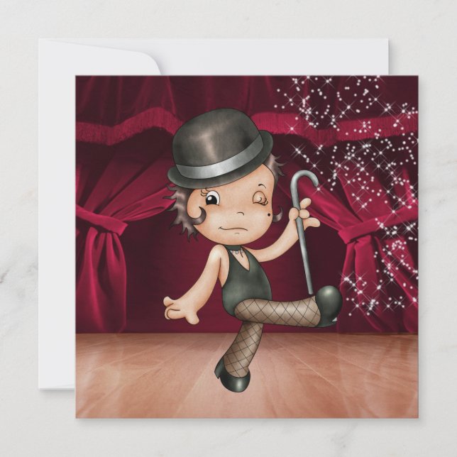 Ballerina - Dance Performance / Cabaret  Party - S Invitation (Front)