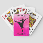 Ballerina Dance Pink Ombre Sparkle    Poker Cards