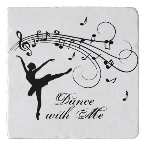 Ballerina Dance with Me Music Note Trivet