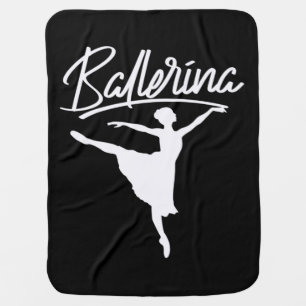 Ballerina Dancer Baby Blanket