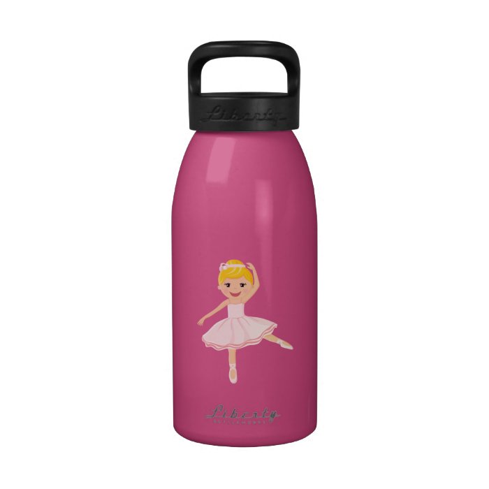 Ballerina dancer blond drinking bottles