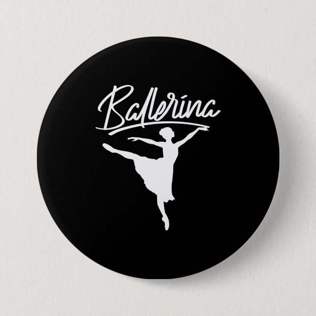 Ballerina Dancer Button (Front)