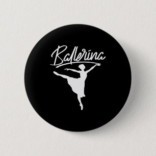 Ballerina Dancer Button