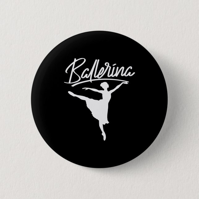 Ballerina Dancer Button (Front)
