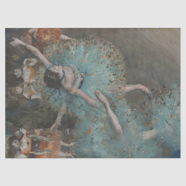 Ballerina Dancer by Degas Craft Decoupage Wrapping Tissue Paper (Front)