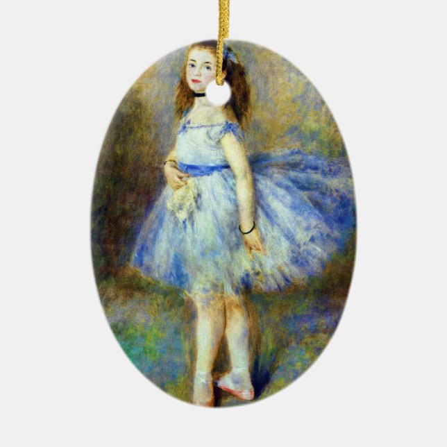 Ballerina Dancer Ceramic Ornament (Front)