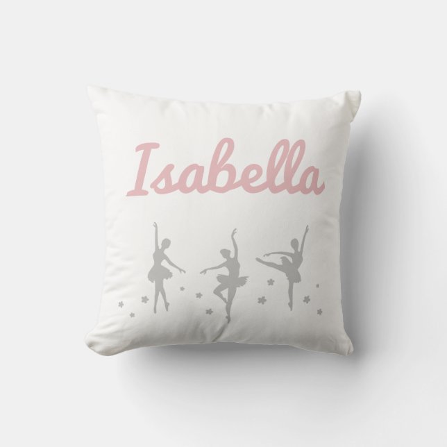 Ballerina Dancer Cushion | Recital Birthday (Front)